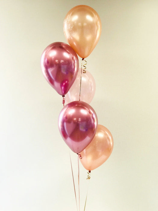Rose Gold & Pinks Balloon Arrangement