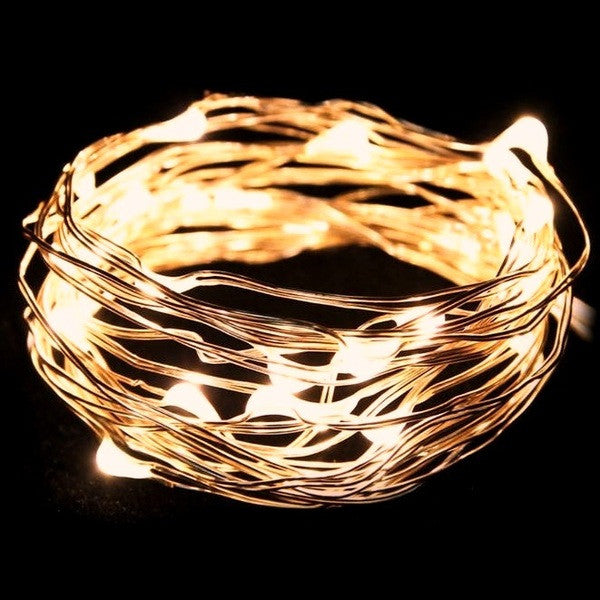 Warm White Wire Fairy Lights 2m