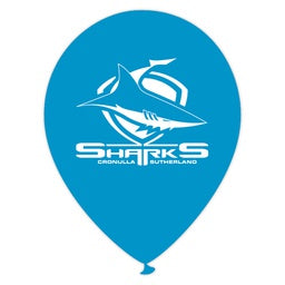 Sharks Printed Balloons | NRL Balloons Pack of 10