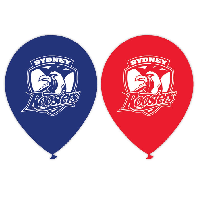 Roosters Printed Balloons | NRL Balloons 10 Pack