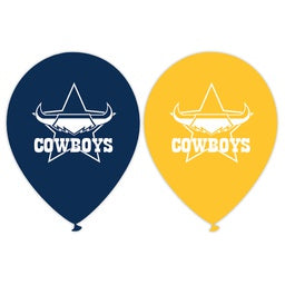 Cowboys Printed Balloons | NRL Balloons Pack of 10