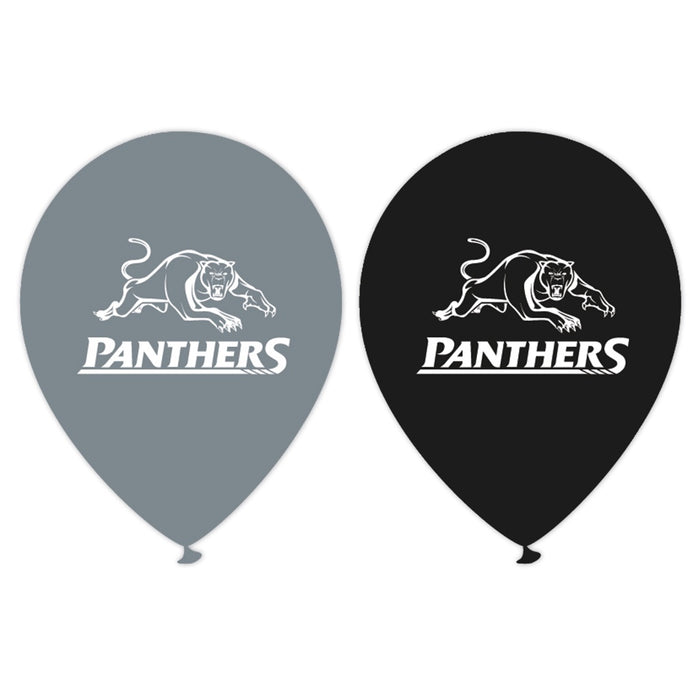 Panthers Printed Balloons | NRL Balloons 10 Pack