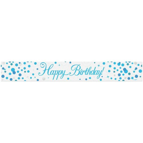 Happy Birthday  | Blue Sparkling Banner