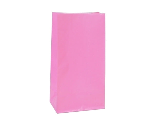 Party Bags | Paper | Light  Pink | 12pk