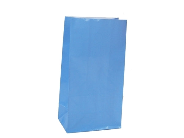Paper Loot Bags - Light Blue 12pk