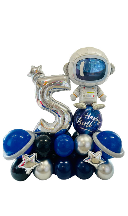 Galaxy/ Astronaut Balloon arrangement - Air Filled