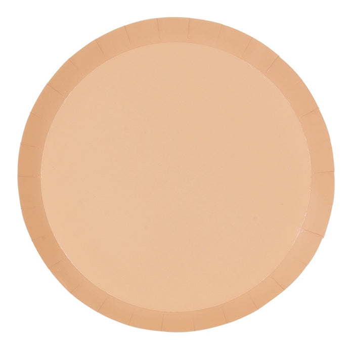 Peach Paper Plates | Round | Snack | Pk10