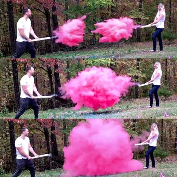 Gender Reveal Powder Cannon  - Pink