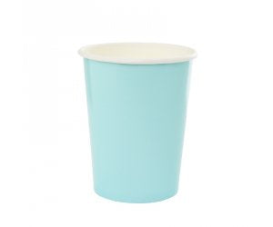 Pastel Blue Paper Cups 266ml Pk10
