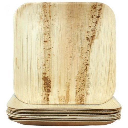 Wooden Plates | 10 inch Square | Pk 10
