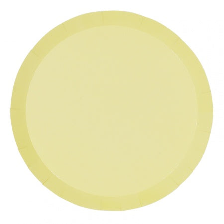 Pastel Yellow Paper Dinner Plates | 10pk