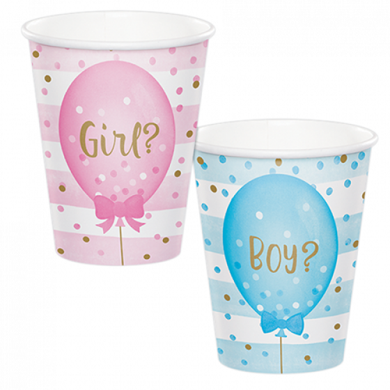 Gender Reveal Paper Cups \ Girl or Boy?