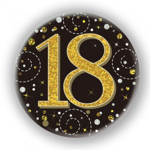 Sparkling Badge Gold & Black | #18