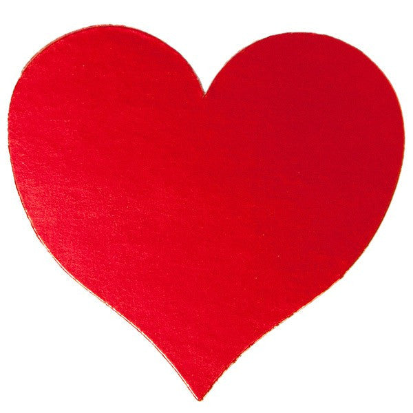 Heart Cutouts | Red 230mm Pk12 | Cardboard