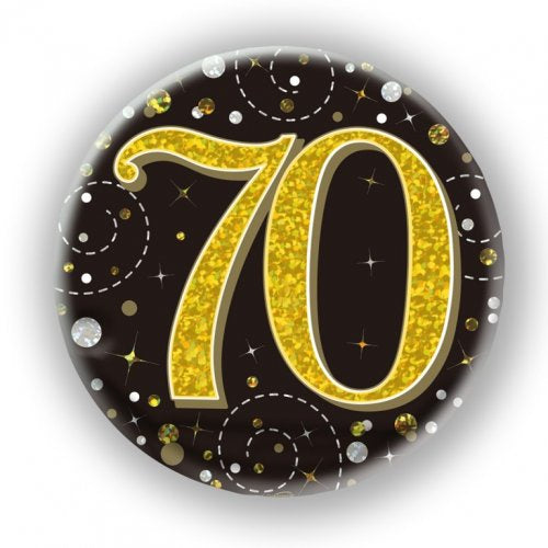 Sparkling Badge Gold & Black | #70