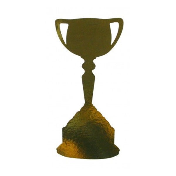 Cutouts Trophy Cup Metallic Gold 30cm Pk12