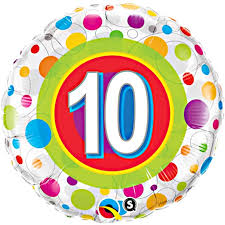 10th Birthday Balloon / Bouquet