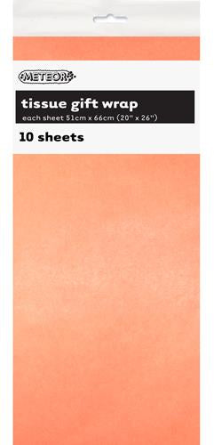 Orange Tissue Paper - 20 x 26 - 10 Sheets