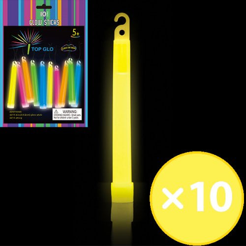 Glow Sticks Yellow | 15cm 10pk