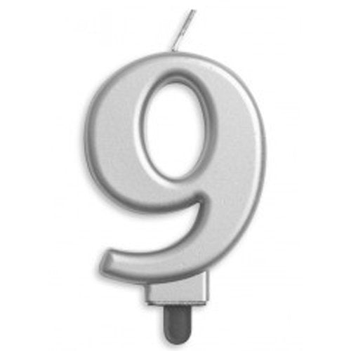 Number 9 Silver Candle | Short