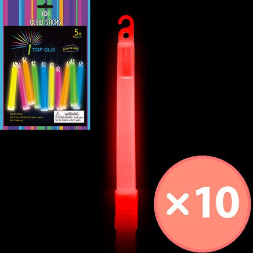 Glow Sticks Red | 15cm 10pk