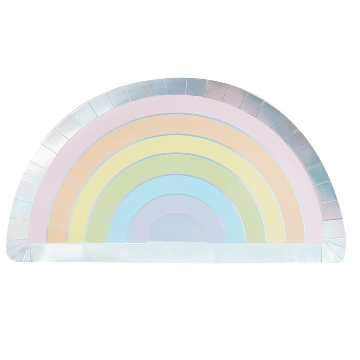 Pastel Party Rainbow Plates