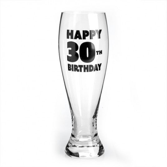 30th Birthday Beer Glass