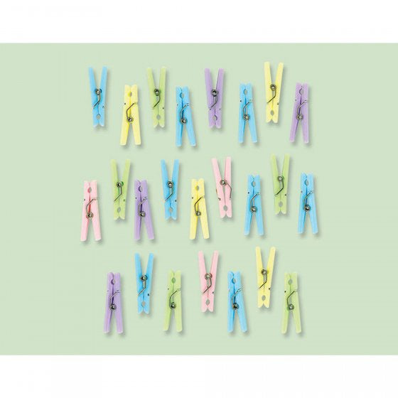 Mini Pegs - Pascal - Baby shower - 24 Pcs