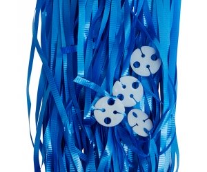 Balloon Ribbon with Clips Pk25 ~ BLUE