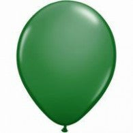 Dark Green Balloons Standard/Matte ~ Singles ~ Pack ~ Helium Filled ~ Flat