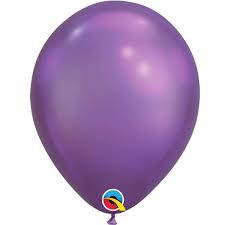 Chrome Balloons Purple   ~ Singles ~ Pack ~ Helium Filled ~ Flat