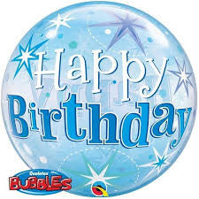 Happy Birthday Blue - Bubble