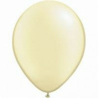 Ivory Balloons Pearl ~ Singles ~ Pack ~ Helium Filled ~ Flat
