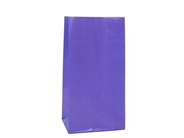 Party Bags | Paper | Purple | 12pk