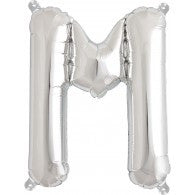 Small Letter Balloon M - 41cm Silver - Air filled only