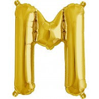 Small Letter Balloon M - 41cm Gold - Air filled only