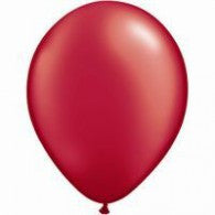 Red Balloon/Ruby Pearl  ~ Singles ~ Pack ~ Helium Filled ~ Flat