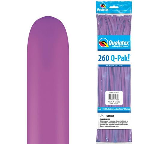 Neon Purple Twisting Balloon Pk50