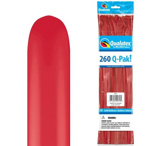 Red Twisting Balloon Pk50