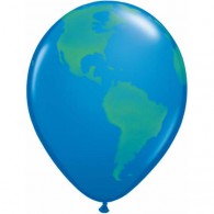 World Balloons Blue - Singles or Packs - Helium Filled or Flat