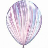 Marble Balloons Pink / Purple / Blue- Singles or Packs - Helium Filled or Flat
