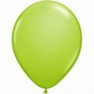 Lime Green Balloons Matte ~ Singles ~ Pack ~ Helium Filled ~ Flat
