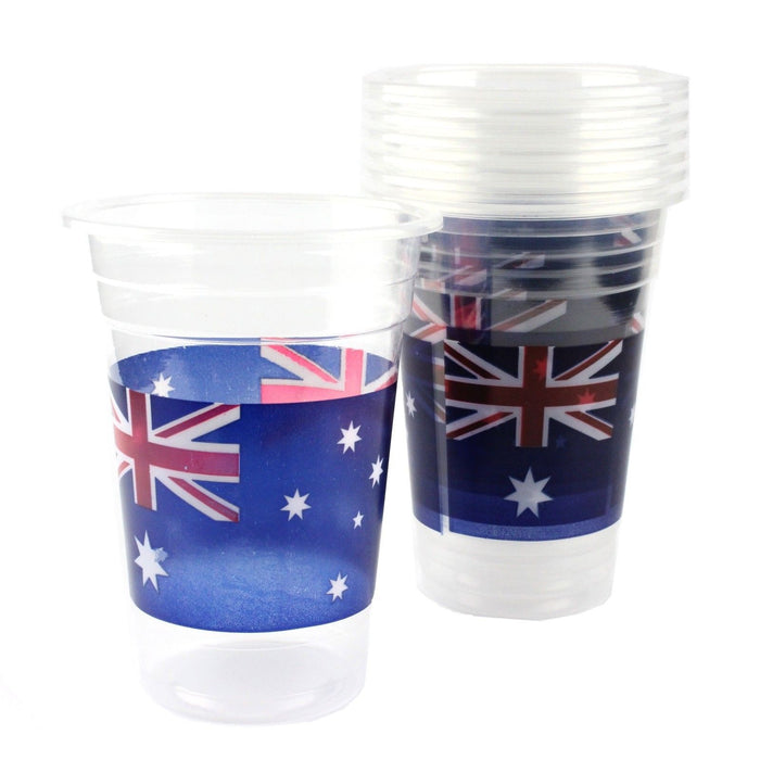 Australia Day Plastic Cups 8pk
