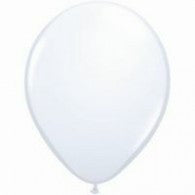 White Balloons Standard/Matte ~ Singles ~ Pack ~ Helium Filled ~ Flat