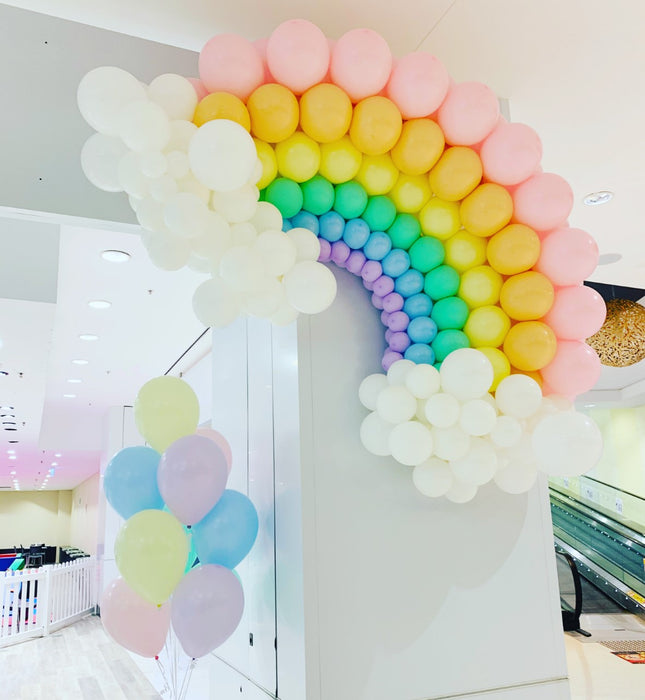 Pastel Rainbow Balloon Decor - Large