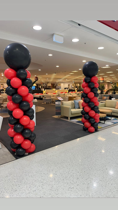 Balloon Pillar with Large Round Topper