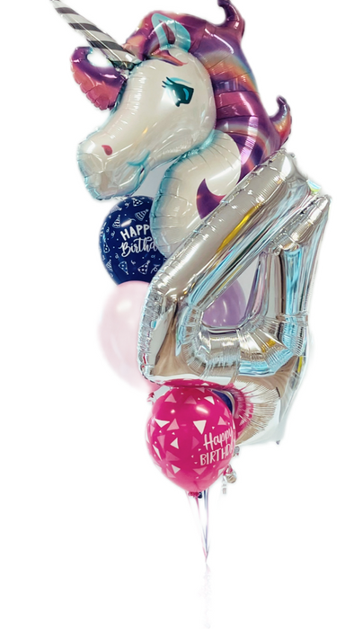 Unicorn Balloon Bouquet - Choose your number