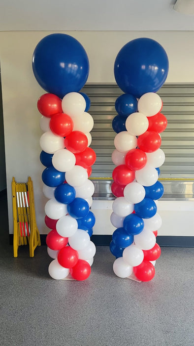 Balloon Pillar with Large Round Topper