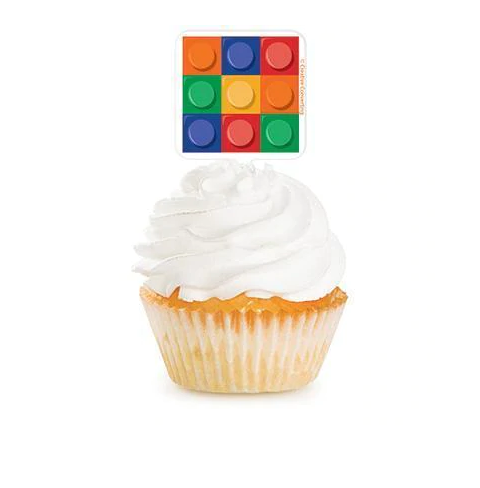 Lego / Block Cupcake Toppers 12pcs