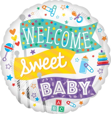 Welcome Sweet Baby Balloon / Bouquet